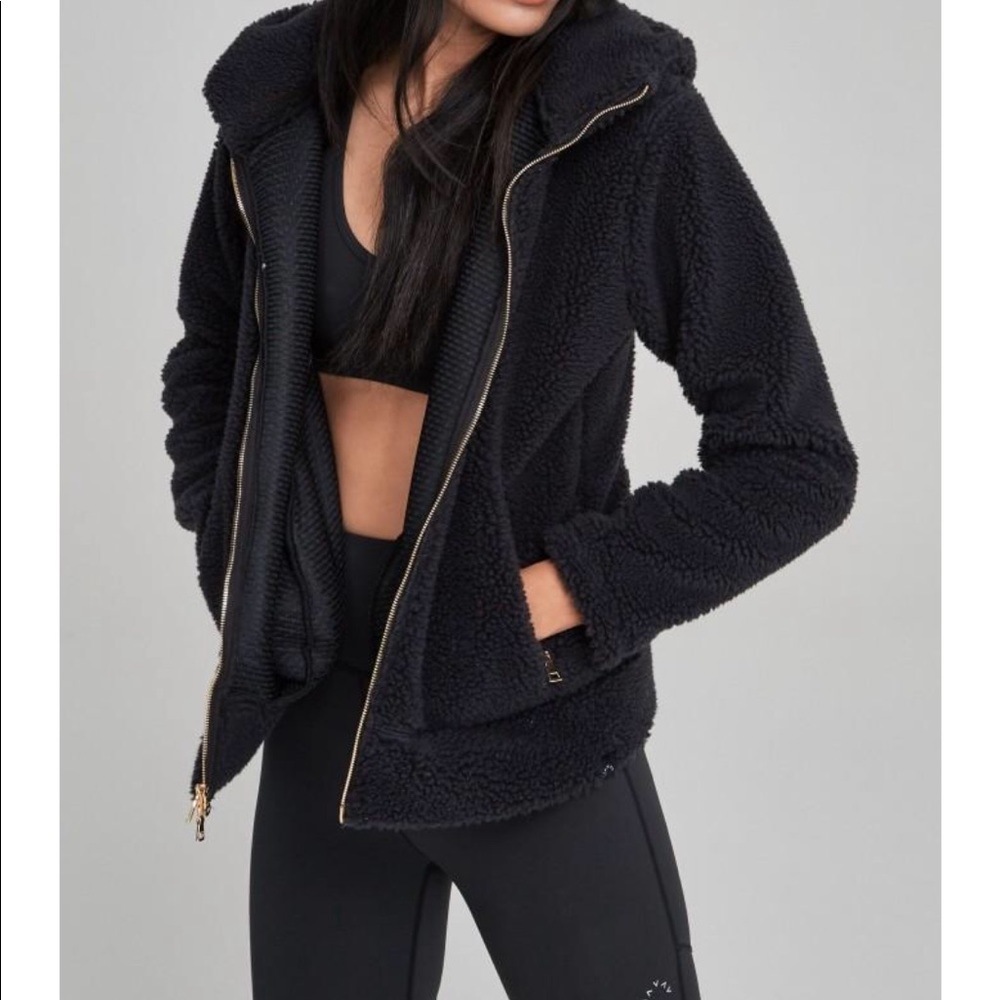 Varley Viceroy Teddy Jacket Black Small